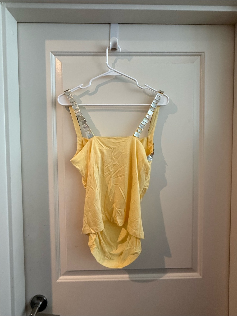 Vintage Moda International Butter Yellow Designed-Strap Camisole - Picture 2 of 5